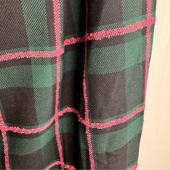 Topshop Plaid Check Paperbag Waist Belted Trouser Size 4 - Picture 7 of 13
